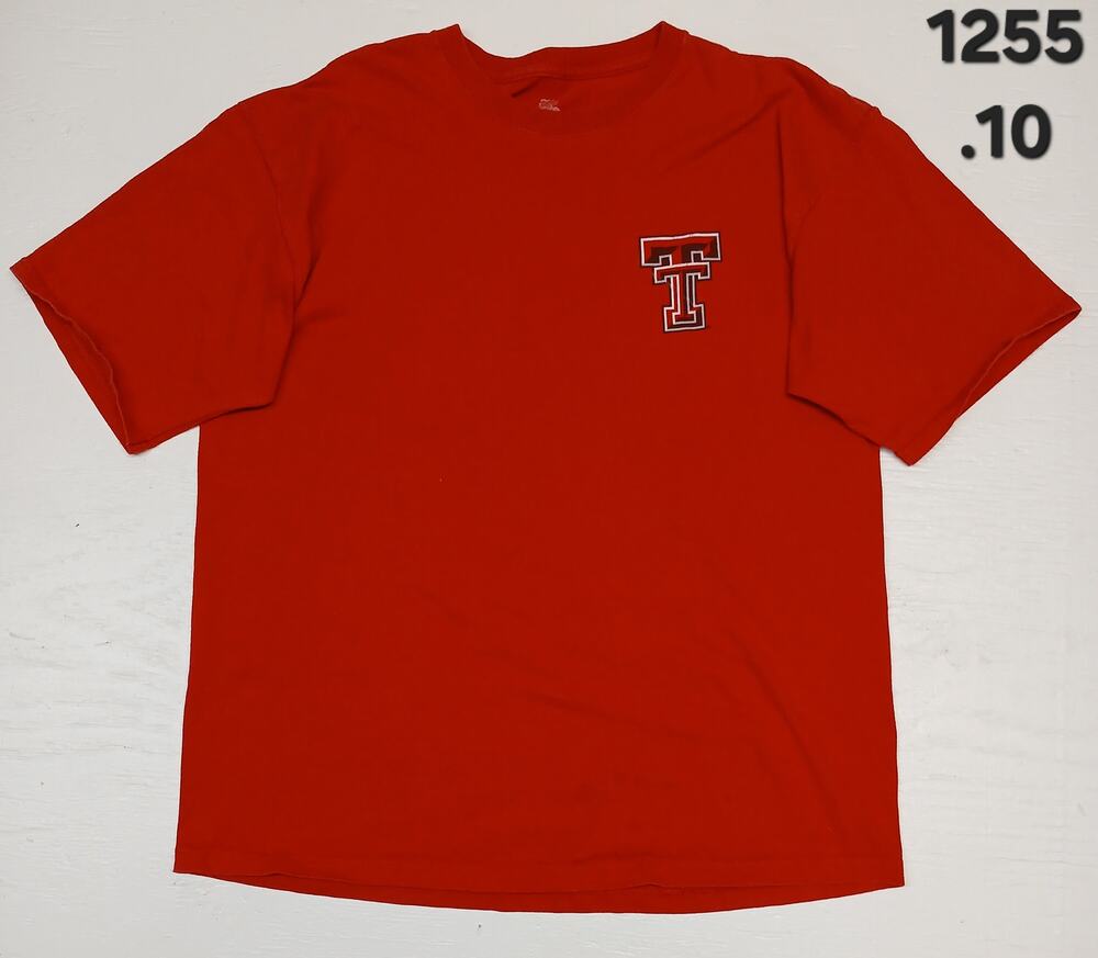 Champion Coliseum (XL) Red Texas Tech Raiders Crew Neck Tee